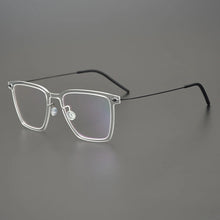 Carica l&#39;immagine nel visualizzatore di Gallery, Ultra Light Titanium Glasses Frame Men Square Prescription Optical Myopia Transparent Eyeglasses Women 2023 Luxury Brand Eyewear