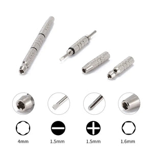 10pcs SS80118 4-in-1 Mulit Function Mini Screwdriver Good Qulaity Glasses Eyewear Repairing Screwdriver Tool