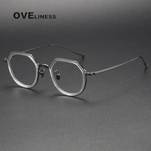 Carica l&#39;immagine nel visualizzatore di Gallery, 2025 Acetate Titanium Glasses Frame Men Women Simple Retro Prescription Eyeglasses frames Myopia male Optical Eyewear spectacles
