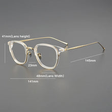 Load image into Gallery viewer, Vintage Pure Titanium Glasses Frame Men Ultra Light Square Prescription Myopia Eyeglasses Frame Women Luxury Brand Eyewear