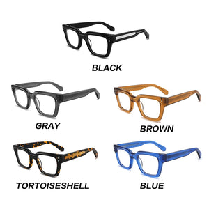 Gatenac Vintage Handmade Acetate Glasses Frame Men Square Business Eyeglasses Frame Women 2025 New Luxury Brand Designer Eyewear