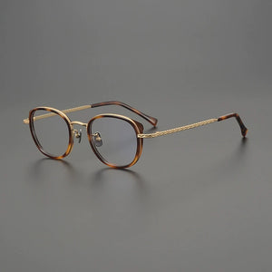 Gatenac Handmade Pure Titanium Glasses Frame Men Cat Eyes Eyeglasses Frame Women 2025 New Fashion Luxury Brand Designer Eyewear