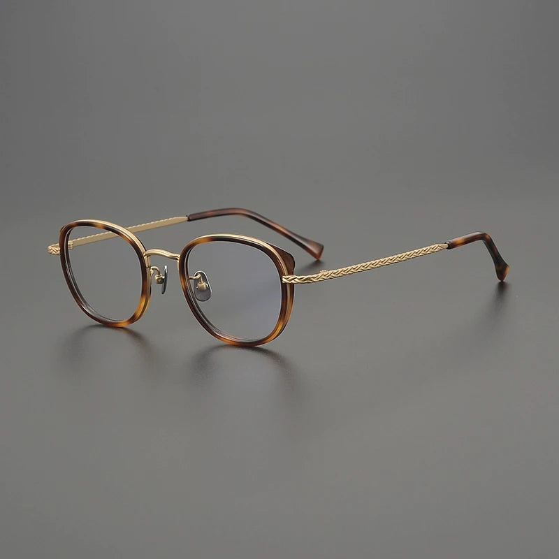 Gatenac Handmade Pure Titanium Glasses Frame Men Cat Eyes Eyeglasses Frame Women 2025 New Fashion Luxury Brand Designer Eyewear
