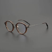 Carica l&#39;immagine nel visualizzatore di Gallery, Gatenac Quality Pure Titanium Glasses Frame Men Round Handmade Eyeglasses Frame Women Fashion Luxury Brand Designer Eyewear