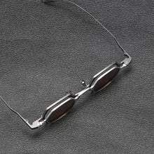 Load image into Gallery viewer, Vintage 2 In 1 Magnet Clip Pure Titanium Eyeglasses Frame Men Polarized Small Glasses Frame Women Luxury Brand Designer Eyewear