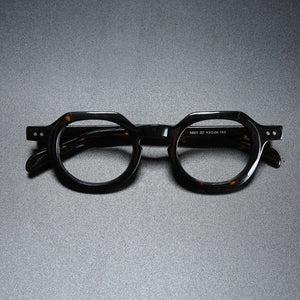 Vintage Acetate Optical Eyeglasses Frame Men Retro Myopia Prescription Glasses Women Luxury Brand Glasses Frame Small Eyewear