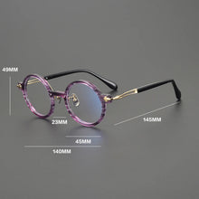 Load image into Gallery viewer, Gatenac Vintage Pure Titanium Glasses Frame Men Round Designer Eyeglasses Frame Women 2025 New Handmade Luxury Brand Eyewear