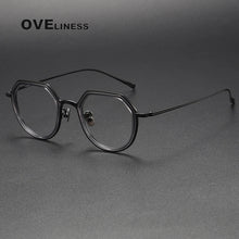 Carica l&#39;immagine nel visualizzatore di Gallery, 2025 Acetate Titanium Glasses Frame Men Women Simple Retro Prescription Eyeglasses frames Myopia male Optical Eyewear spectacles