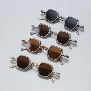 Vintage 2 In 1 Magnet Clip Pure Titanium Eyeglasses Frame Men Polarized Small Glasses Frame Women Luxury Brand Designer Eyewear