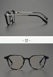 Acetate Top-notch Japanese Style Sunglasses Frames of Top Quality Men  Eyeglasses with Case