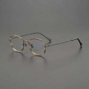 Gatenac Handmade Pure Titanium Glasses Frame Men Cat Eyes Eyeglasses Frame Women 2025 New Fashion Luxury Brand Designer Eyewear