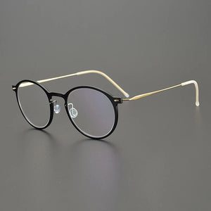 Gatenac Ultra Light Titanium Glasses Frame Men Transparent Eyeglasses Frame Women Denmark Luxury Brand Eyewear