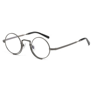 Vintage Pure Titanium Eyeglasses Frame Men Round Prescription Myopia Optical Glasses Frame Women Luxury Brand Spectacles Eyewear