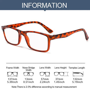 Ultralight PC Frame Reading Glasses Portable Presbyopic Eyeglasses High-definition Vision Care +1.0~+4.0