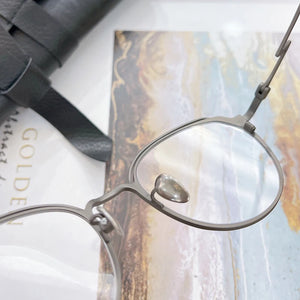 19-0051 YY Japanese Pure Titanium Brand Designer Glasses Frames Men Personalized  Eyeglasses Round Style Eyewear