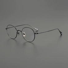 Load image into Gallery viewer, Gatenac Handmade Pure Titanium Glasses Frame Men Vintage Round Eyeglasses Frame Women Ultra Light Luxury Brand Designer Eyewear