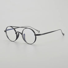 Load image into Gallery viewer, Vintage Pure Titanium Eyeglasses Frame Men Retro Round Pilot Glasses Frame Women Japan Luxury Brand Designer Small Face Eyewear