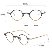 Load image into Gallery viewer, Vintage Pure Titanium Eyeglasses Frame Men Retro Ultra Light Designer Glasses Frame Women Japan Luxury Brand Small Face Eyewear
