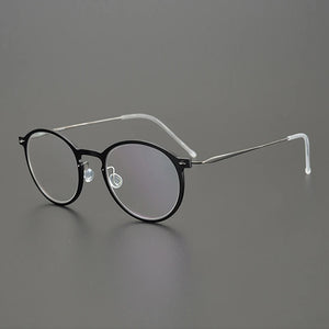 Gatenac Ultra Light Titanium Glasses Frame Men Transparent Eyeglasses Frame Women Denmark Luxury Brand Eyewear