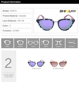 SHINU Brand Myopia sunglasses For Women Sunglasses 2 fashion Colors CR-39 Lenses Prescription Girls Myopia Glasses -75 to -300