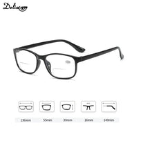 Load image into Gallery viewer, Men Women Bifocals Reading Glasses Bifocal Far Near Magnification Eyewear Presbyopic Glasses Ultralight Eyeglasses 2024 New