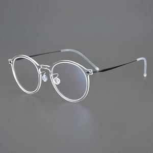 Gatenac Ultra Light Titanium Glasses Frame Men Transparent Eyeglasses Frame Women Denmark Luxury Brand Eyewear