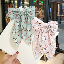 Load image into Gallery viewer, New Korean Floral Butterfly Bow Hairpins Elegant and Fresh Fabric Hair Clip Duckbill Clamp Headwear Hair Accessories for Women