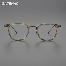 Load image into Gallery viewer, Vintage Pure Titanium Glasses Frame Men Ultra Light Square Prescription Myopia Eyeglasses Frame Women Luxury Brand Eyewear