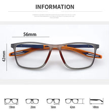 Load image into Gallery viewer, Ultralight Reading Glasses Men Outdoor Sport Presbyopic Glasses TR90 Women Anti Blue Light Prescription Glasses 0 ~ +400