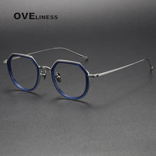 Carica l&#39;immagine nel visualizzatore di Gallery, 2025 Acetate Titanium Glasses Frame Men Women Simple Retro Prescription Eyeglasses frames Myopia male Optical Eyewear spectacles