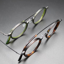 Load image into Gallery viewer, Vintage Pure Titanium Eyeglasses Frame Men Round Ultra Light Glasses Frame Women Retro Luxury Brand Designer Eyewear