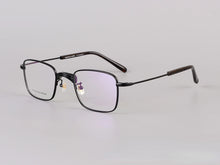 Carica l&#39;immagine nel visualizzatore di Gallery, New Square Frames Glasses Made of Titanium and Acetate with Fine Quality Men  Eyeglasses Women  Glasses