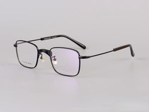 New Square Frames Glasses Made of Titanium and Acetate with Fine Quality Men  Eyeglasses Women  Glasses