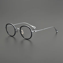 Carica l&#39;immagine nel visualizzatore di Gallery, Gatenac Ultra Light Pure Titanium Glasses Frame Men Round Quality Eyeglasses Frame Women Fashion Luxury Brand Designer Eyewear