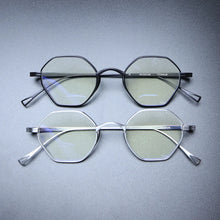 Load image into Gallery viewer, Vintage Pure Titanium Glasses Frame Men Retro Ultra Light Eyeglasses Frame Women Japan Luxury Brand Designer Small Face Eyewear