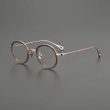 Carica l&#39;immagine nel visualizzatore di Gallery, Gatenac Ultra Light Pure Titanium Glasses Frame Men Round Quality Eyeglasses Frame Women Fashion Luxury Brand Designer Eyewear