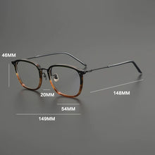 Carica l&#39;immagine nel visualizzatore di Gallery, Gatenac Quality Pure Titanium Glasses Frame Men Square Ultra Light Eyeglasses Frame Women Fashion Luxury Brand Designer Eyewear