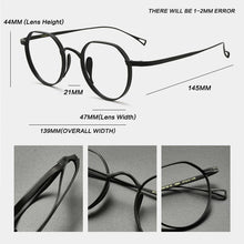 Load image into Gallery viewer, Vintage Titanium Eyeglasses Frame Men Retro 2022 New Optical Myopia Prescription Glasses Frame Women Luxury Brand Small Eyewear