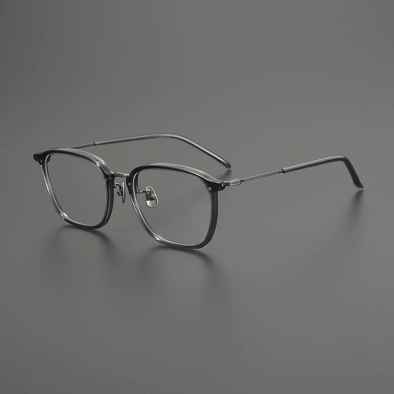 Gatenac Quality Pure Titanium Glasses Frame Men Square Ultra Light Eyeglasses Frame Women Fashion Luxury Brand Designer Eyewear