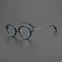 Carica l&#39;immagine nel visualizzatore di Gallery, Gatenac Quality Pure Titanium Glasses Frame Men Round Handmade Eyeglasses Frame Women Fashion Luxury Brand Designer Eyewear