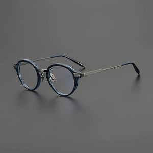 Gatenac Quality Pure Titanium Glasses Frame Men Round Handmade Eyeglasses Frame Women Fashion Luxury Brand Designer Eyewear
