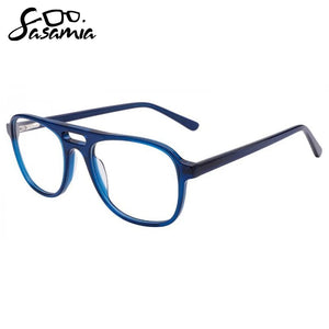 SASAMIA Male Glasses Frame Rectangle Glasses Double Layer Men Vacation Eyeglasses Optical Prescription Reading Man Glasses