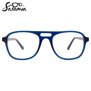 SASAMIA Male Glasses Frame Rectangle Glasses Double Layer Men Vacation Eyeglasses Optical Prescription Reading Man Glasses