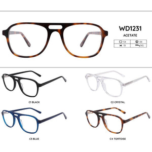 SASAMIA Male Glasses Frame Rectangle Glasses Double Layer Men Vacation Eyeglasses Optical Prescription Reading Man Glasses