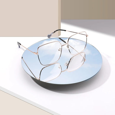 SASAMIA Unisex Glasses Frame Myopia Astigmatism Eyeglass Frames Metal Eyewear Woman Glasses Frame Optical Thin Frames