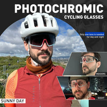 Load image into Gallery viewer, SCVCN Photochromic Cycling Glasses Men Sunglasses UV400 Bicycle Eyewear MTB Outdoor Bike Goggles Woman Riding Driving Bicycle