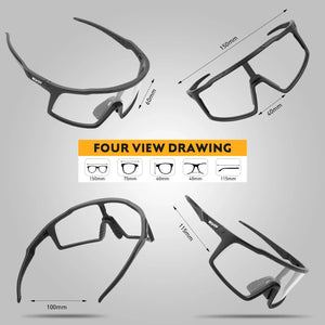SCVCN Photochromic Cycling Glasses Men Sunglasses UV400 Bicycle Eyewear MTB Outdoor Bike Goggles Woman Riding Driving Bicycle