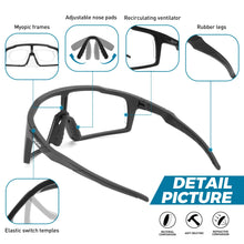 Load image into Gallery viewer, SCVCN Photochromic Cycling Glasses Men Sunglasses UV400 Bicycle Eyewear MTB Outdoor Bike Goggles Woman Riding Driving Bicycle