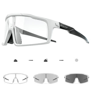 SCVCN Photochromic Cycling Glasses Men Sunglasses UV400 Bicycle Eyewear MTB Outdoor Bike Goggles Woman Riding Driving Bicycle