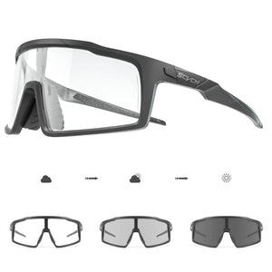 SCVCN Photochromic Cycling Glasses Men Sunglasses UV400 Bicycle Eyewear MTB Outdoor Bike Goggles Woman Riding Driving Bicycle